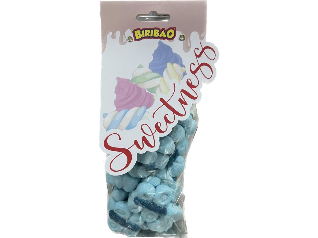 Marshmallow biribao farfalla azzurra 200gr