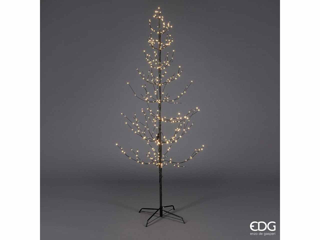 Albero faggio con 424led troncolungo h.210cm nero