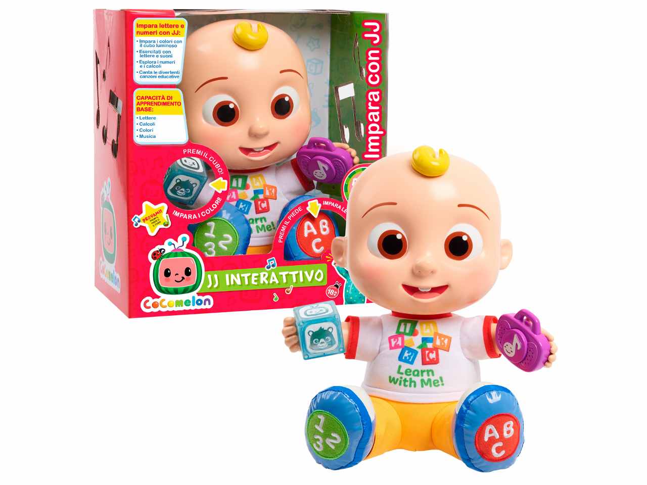 Giochi preziosi cocomelon - jj bambola interattiva