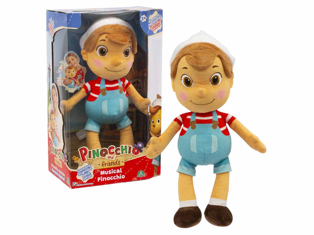 Pinocchio peluche mus.32cm pnh10000$