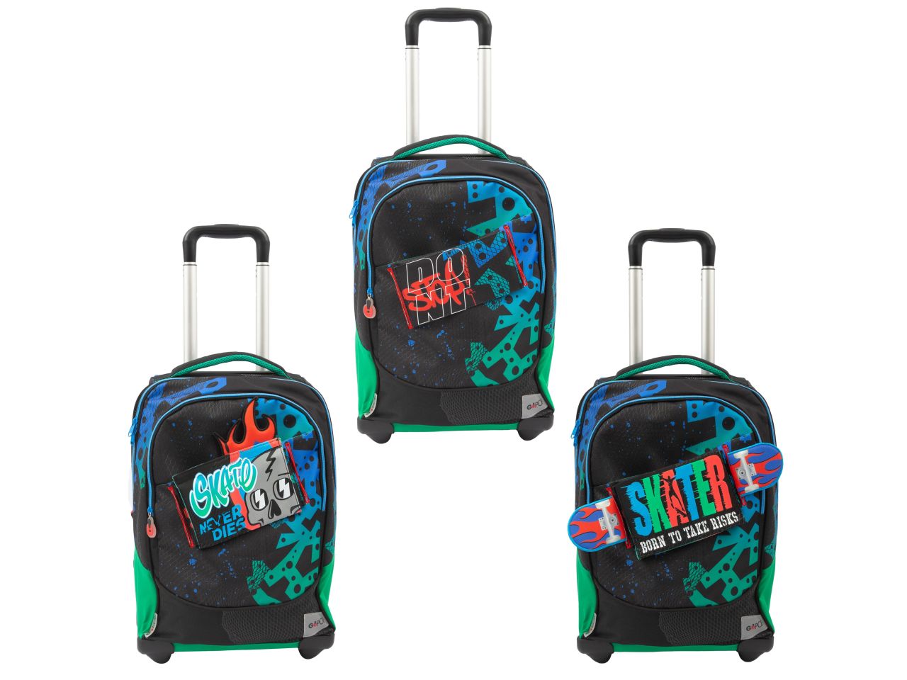 Gopop 23 trolley con 2 ruote skater