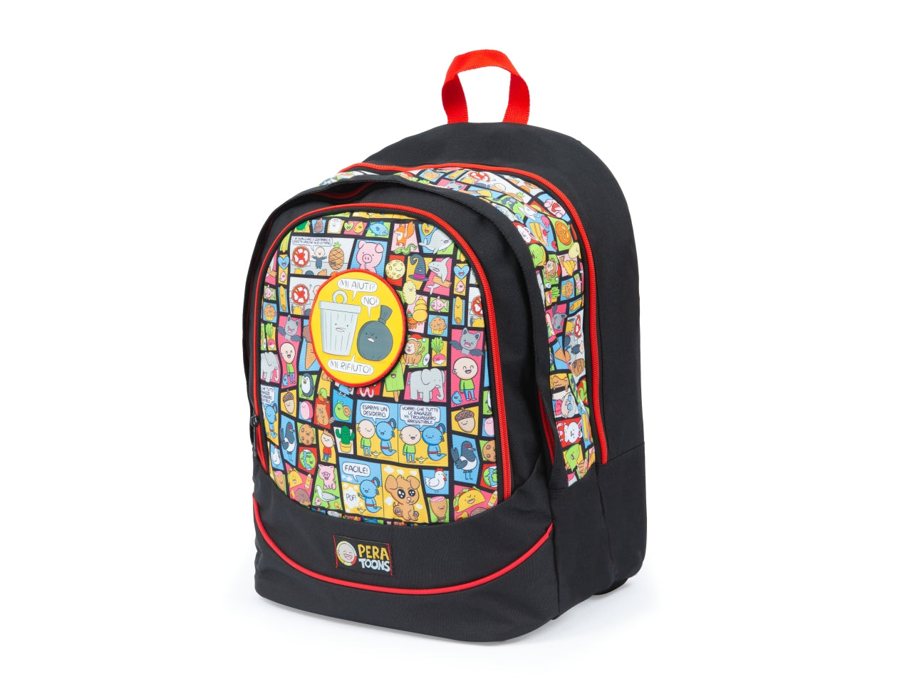 Pera toons 24 zaino round xl, multicolor, Made in Italy - Giochi Preziosi