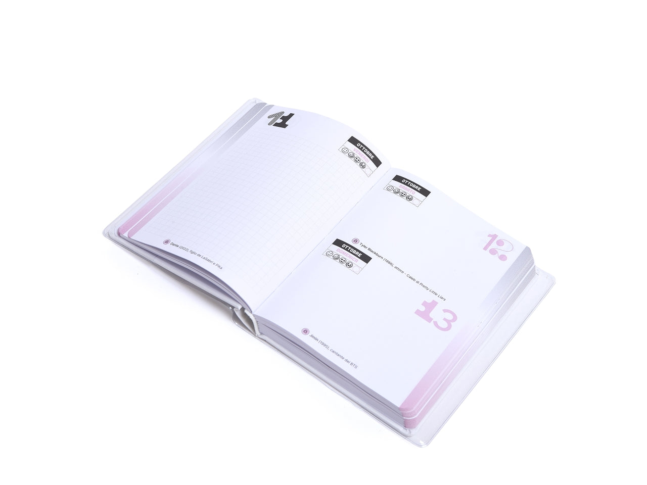 Diario Scuola 2024-2025 BE YOU Webboh, Agenda 12 Mesi Datata, Formato Easy 12,5cm x 16,5cm, Diario con Sticker e Segnalibro, Colore Bianco - Giochi Preziosi