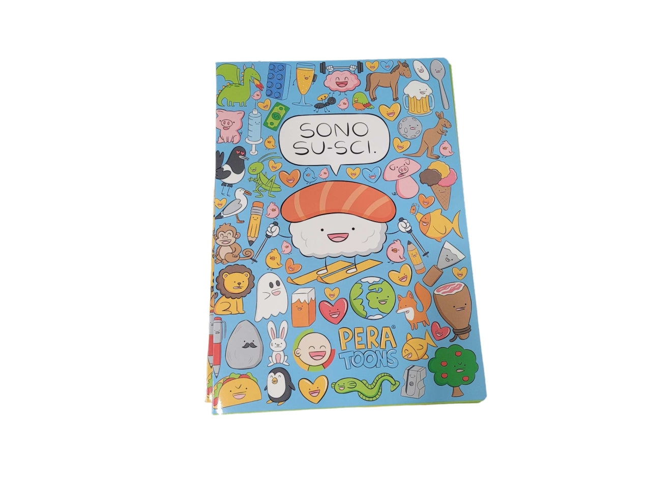 Pera toons 24 quaderno quadrato a4 20+1 5mm, multicolor, Made in Italy - Giochi Preziosi