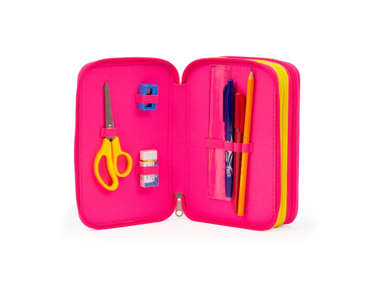 Astuccio Triplo Barbie, Scuola Ufficiale di Barbie, Completo Di Set Cancelleria, 3 Scomparti Per Bambine e Ragazze, Per Scuole Elementari e Medie - Giochi Preziosi