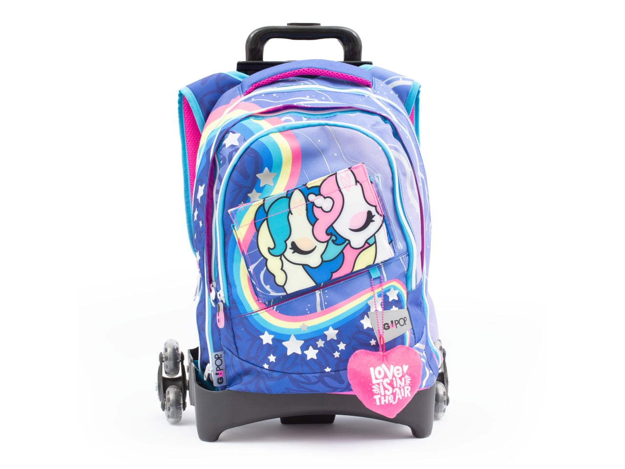 Zaino trolley unicorno Gopop 24, multicolor, Made in Italy - Giochi Preziosi