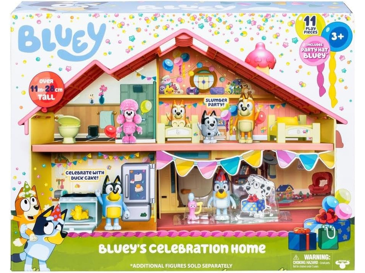 Bluey casa birthday - La nuova casa celebration di Bluey con 11 accessori differenti - Giochi Preziosi