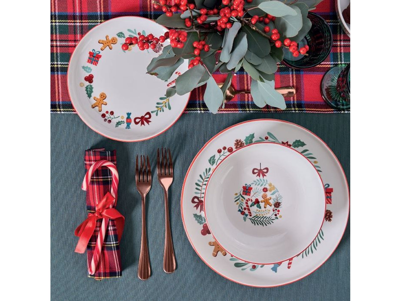 Servizio da tavola 12 pezzi 4+4+4 edge carol