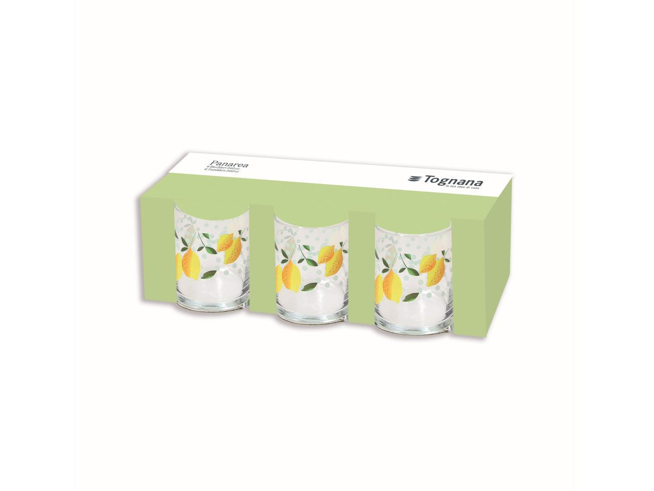 Bicchieri di vetro capacita' 340cc linea clear panarea - la confezione comprende 6 bicchieri