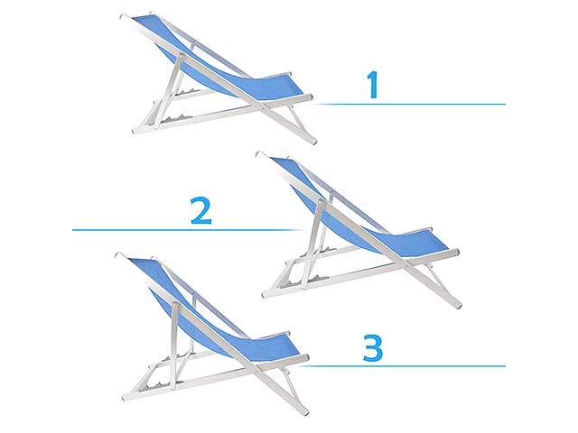 Sedia da mare relax 98x68x106cm