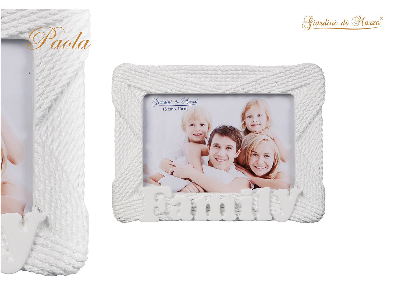 Family portafoto bianco 10x15cm