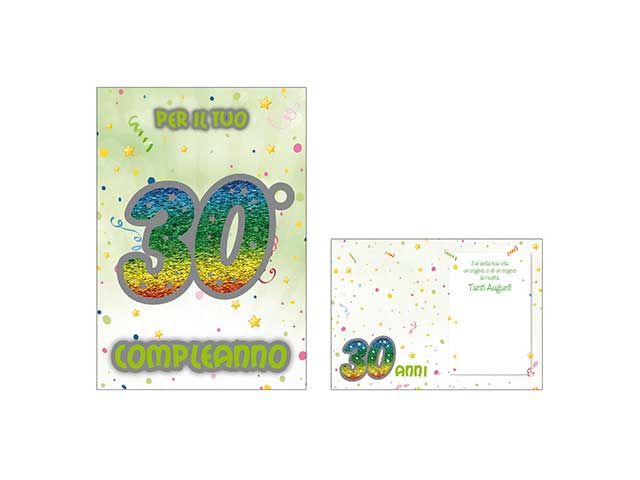 Biglietto auguri per 30esimo compleanno