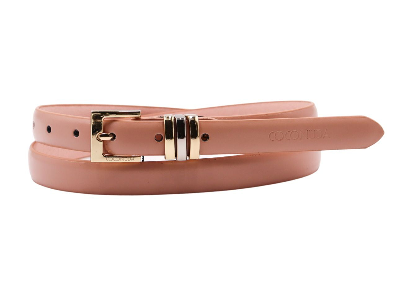 Cintura donna in pelle coconuda rosa