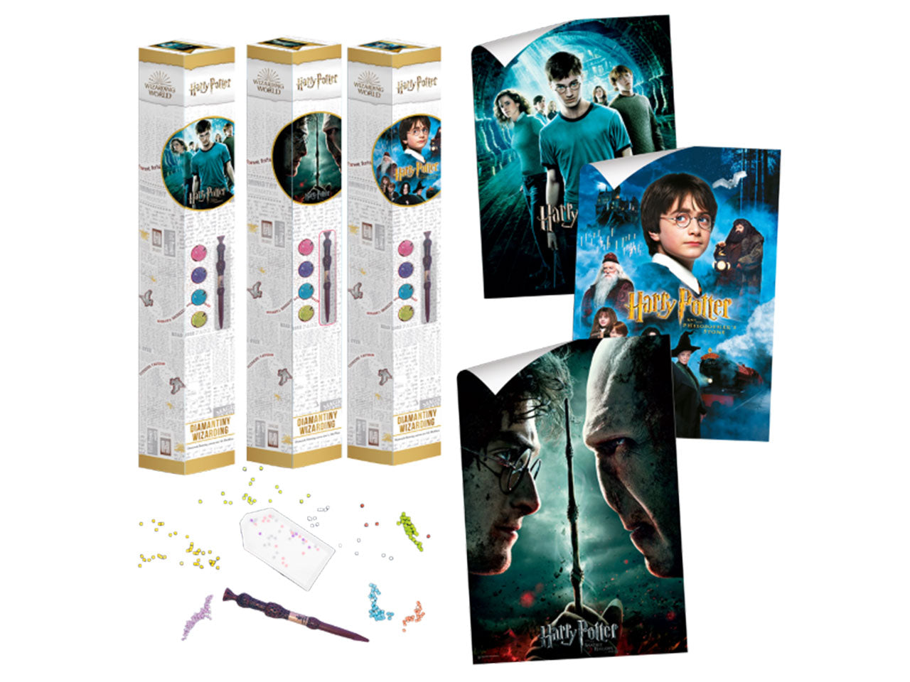 Harry potter diamantiny wizarding art big 50x70cm assortito