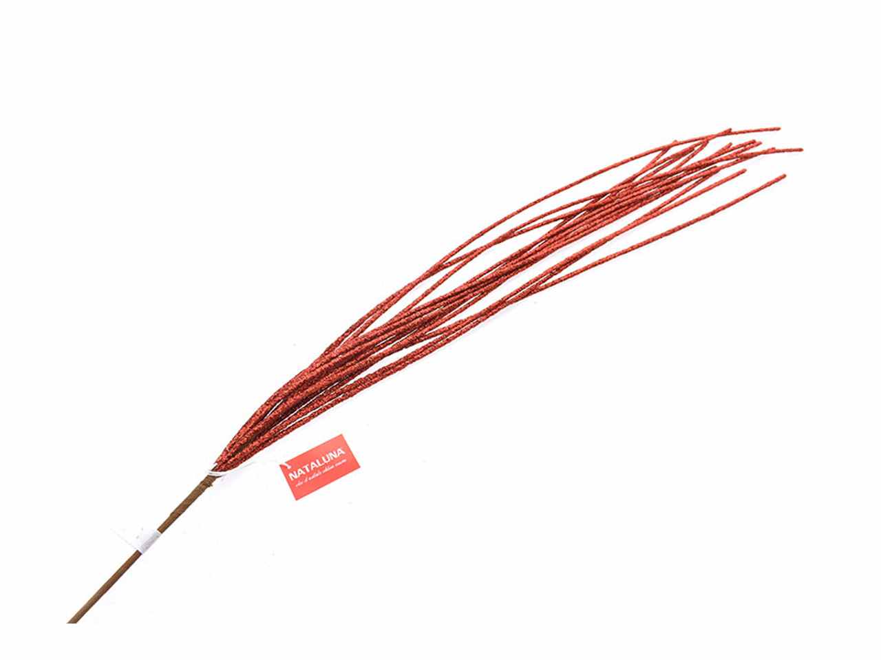 Ramo con glitter 110cm rosso