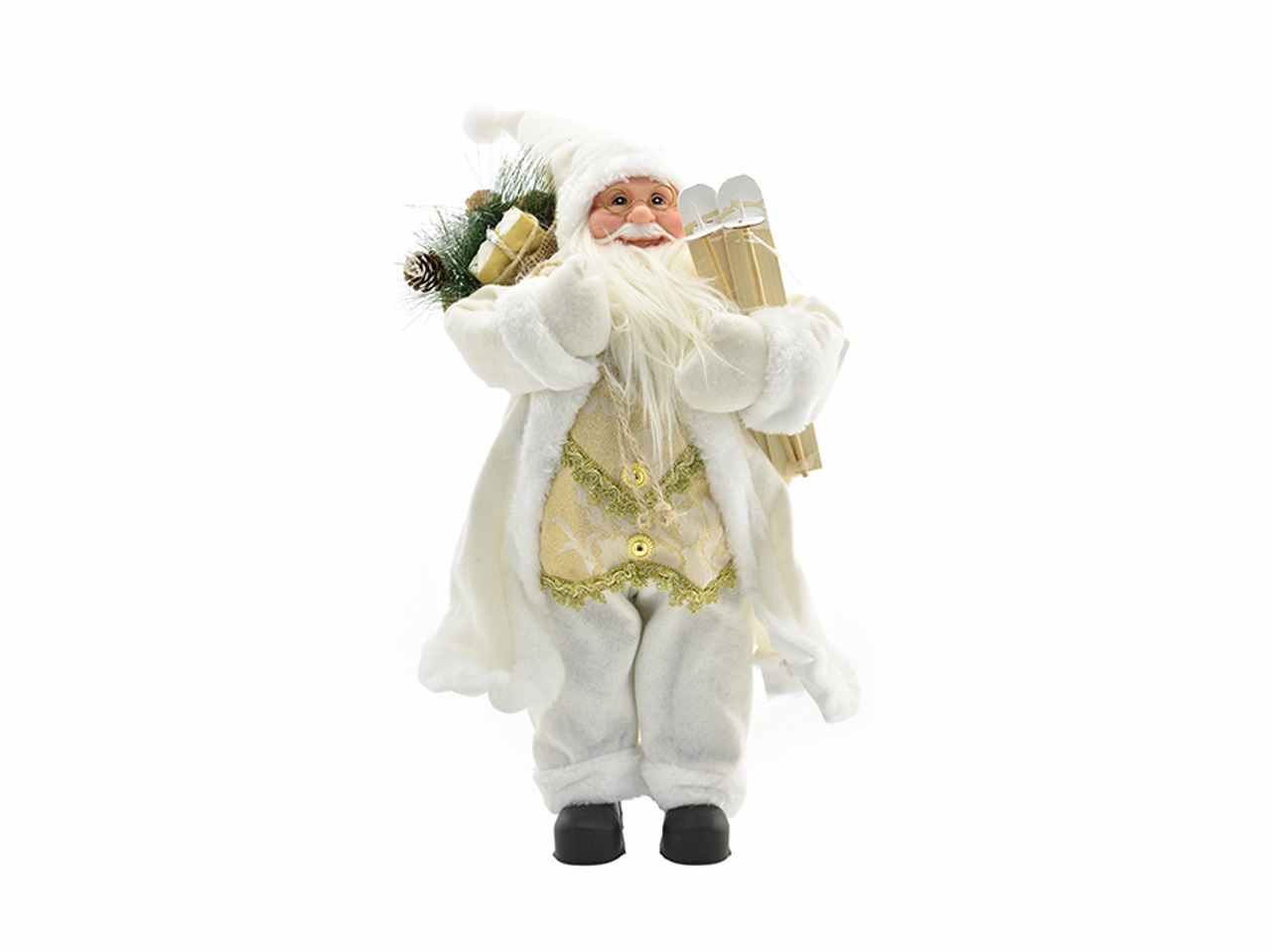Babbo natale misura 40cm colore panna