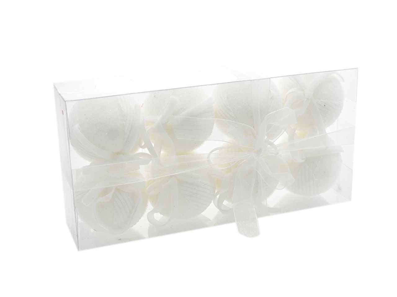 Palle 8 pezzi 7cm bianco