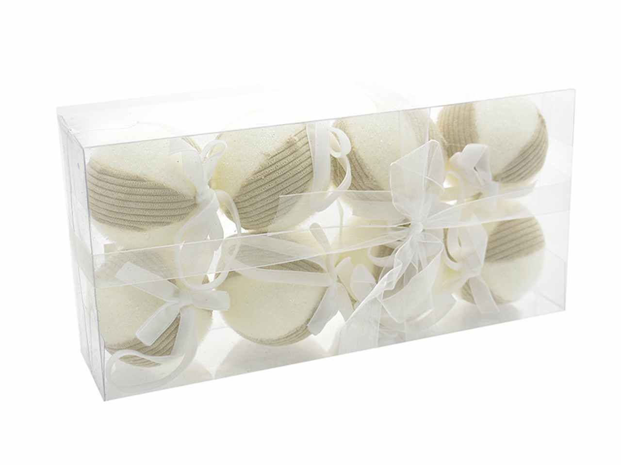Palle 8 pezzi 7cm panna