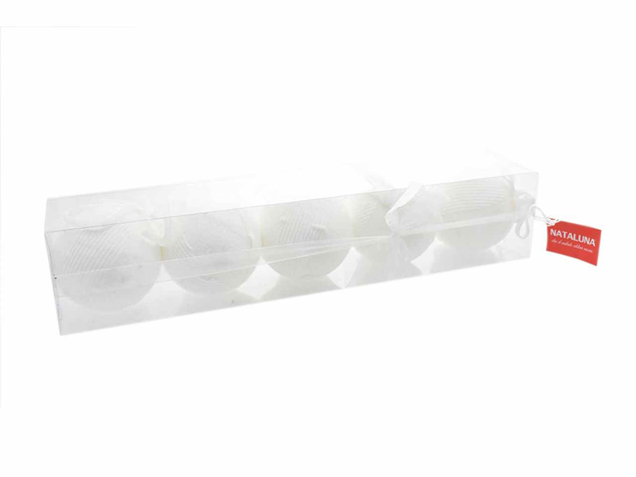 Palle 5 pezzi 10cm bianche