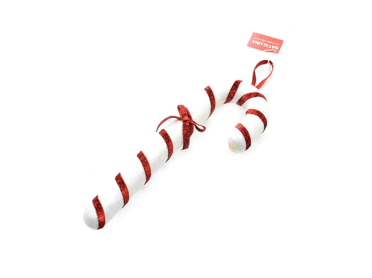 Bastoncini di zucchero 8x20,5cm bianco/rosso