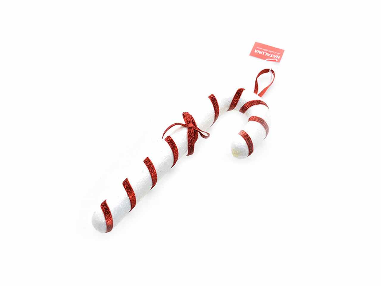 Bastoncini di zucchero 7,5x17,5cm bianco/rosso