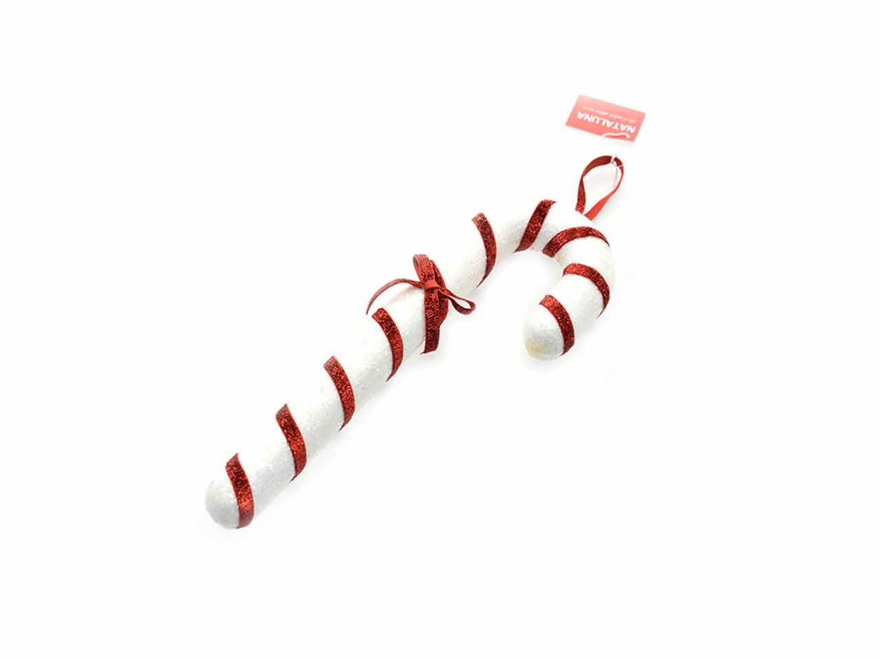 Bastoncini di zucchero 5x10,5cm bianco/rosso