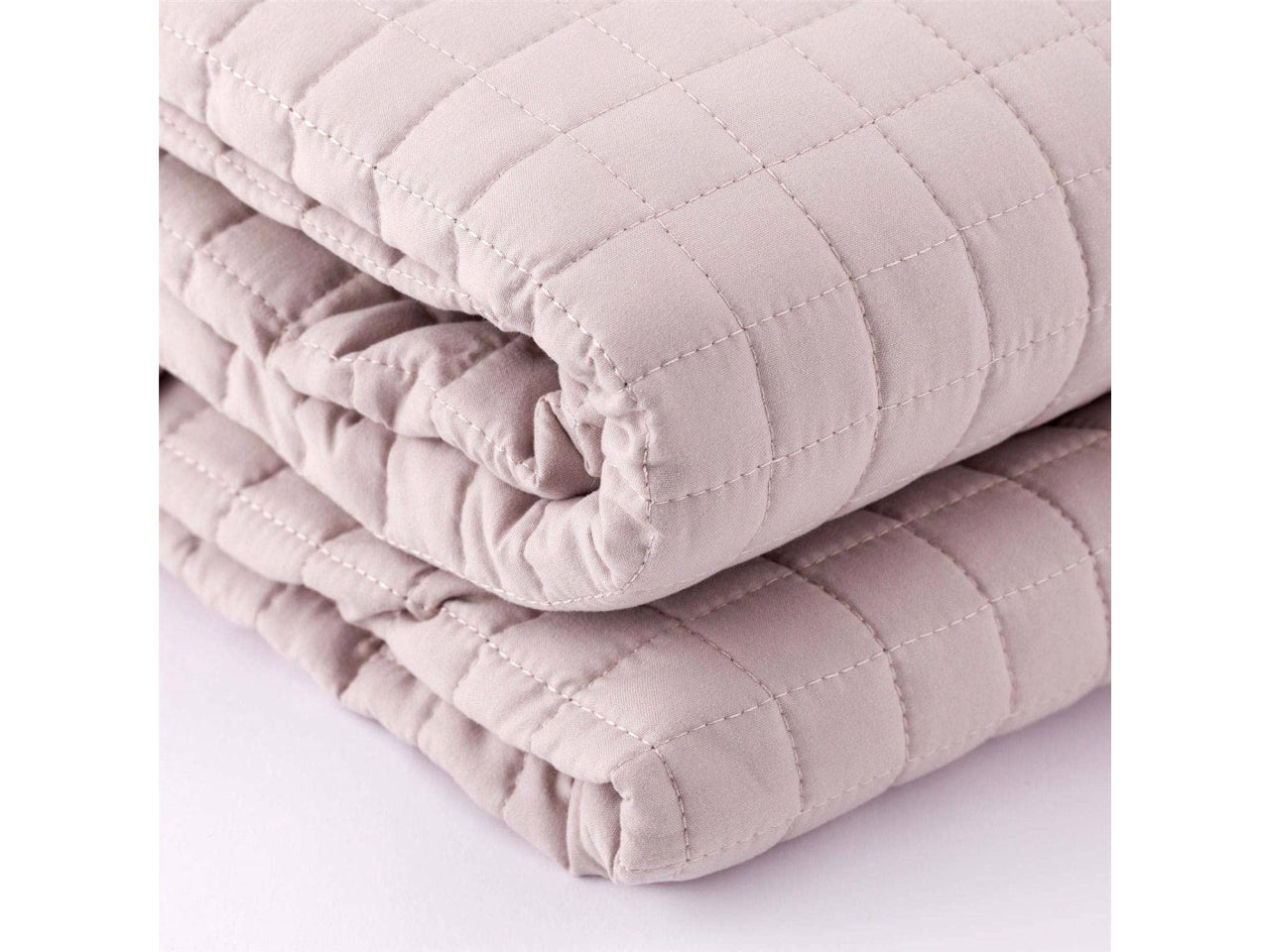 Trapunta matrimoniale primaverile Camilla in tessuto trapuntato tortora, 260x260 cm - Carillo Home