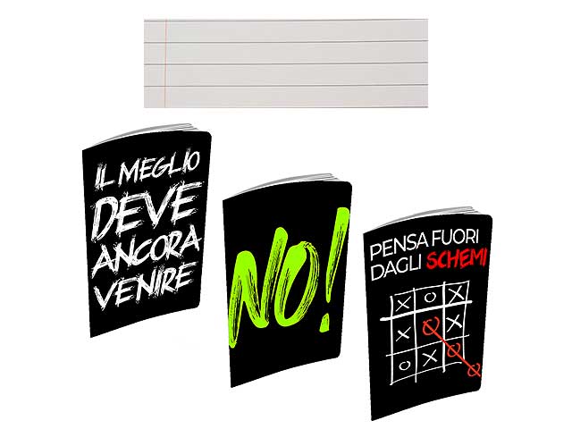 Quaderno active rigatura c out of mind 10 pezzi