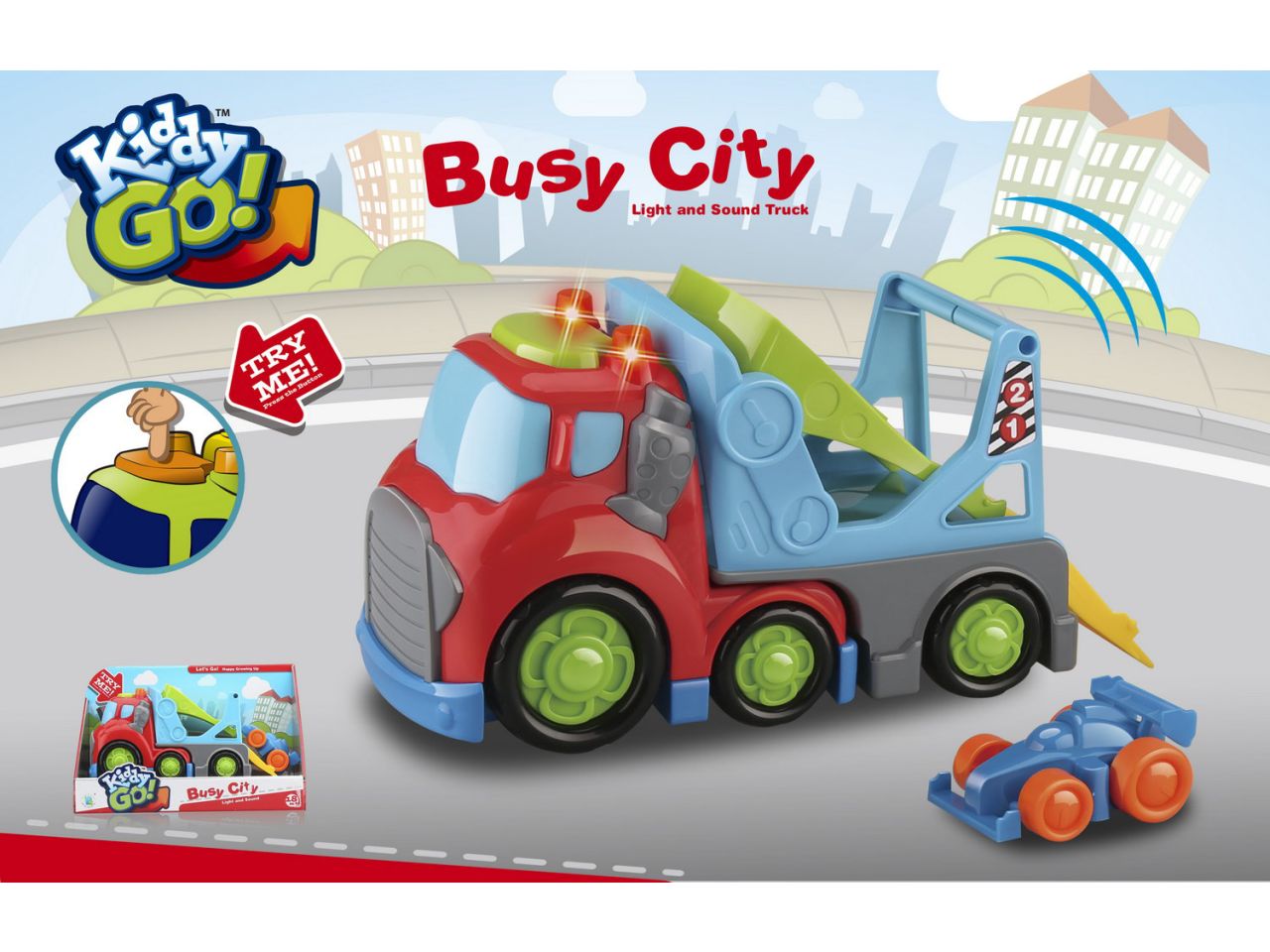 Kiddygo! bisarca e auto f1 con luci e suoni