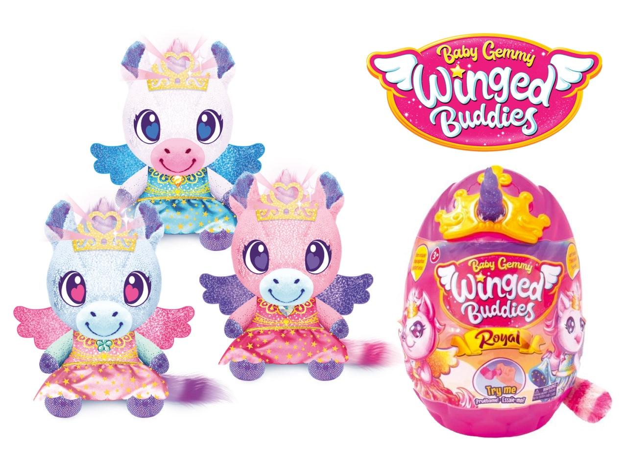 Baby gemmy unicorno con luce disponibile in 3 assortimenti