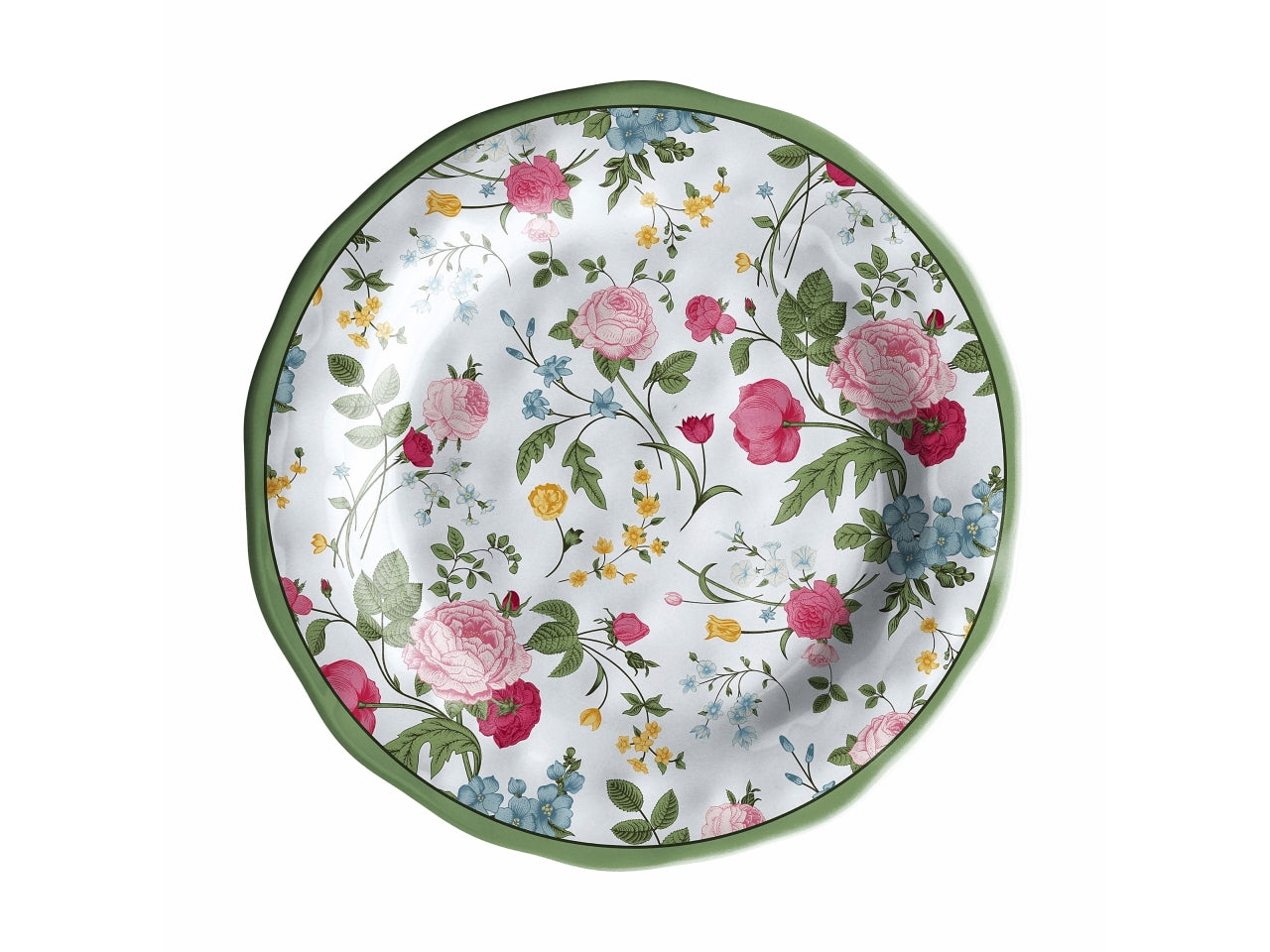 Piatto frutta in melamina floreale stile country - Star