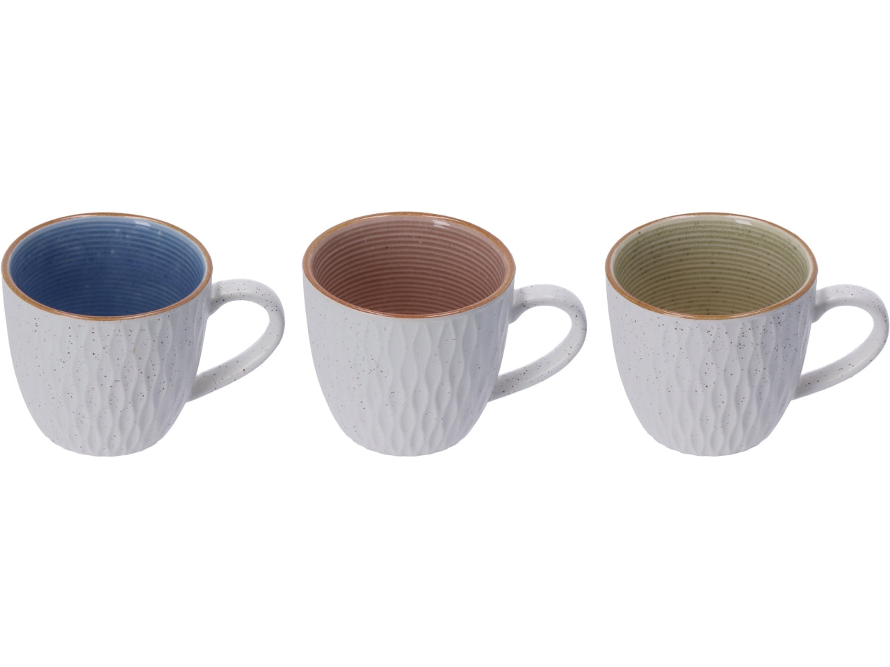 Tazza mug in ceramica multicolor stile scandinavo 380 ml 9,5x8,5 cm - Star