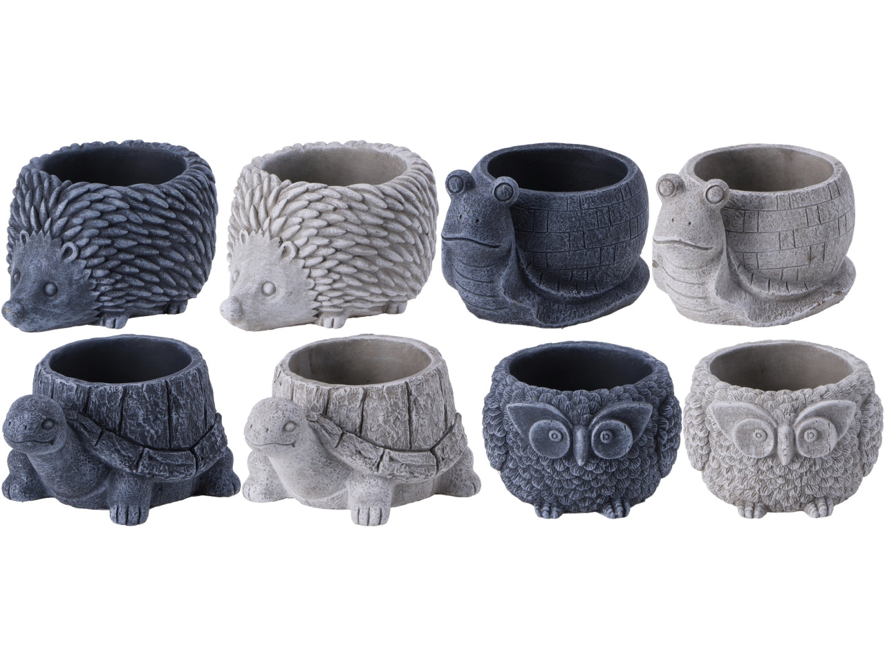 Vaso di cemento 13x17xh.9cm assortiti