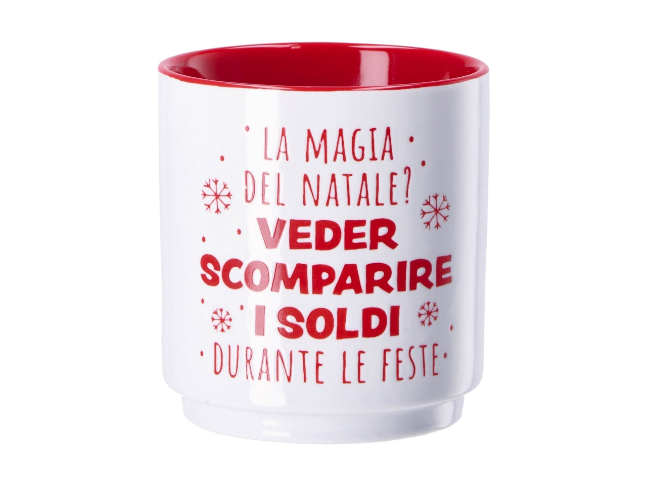 Tazza natalizia in porcellana d.8,5xh9cm- disponibile in vari assortimenti