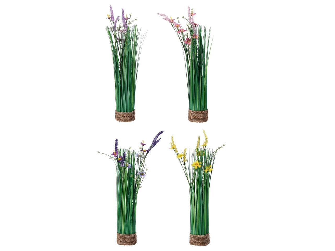 Pianta artificiale fiori di campo, realistica - 9x6xh53cm - 4 assortimenti - Star
