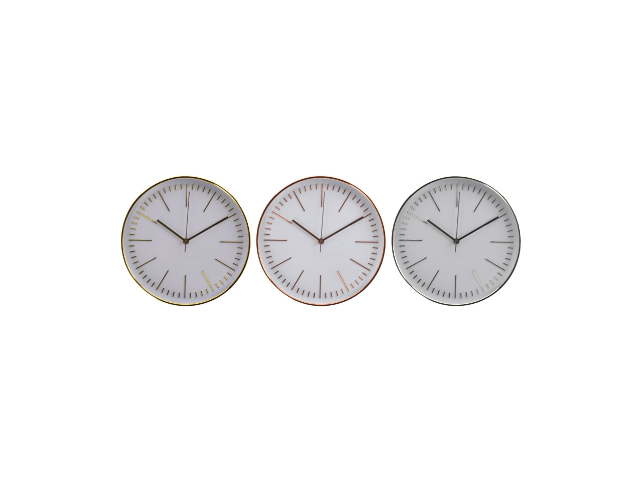 Orologio da parete contemporaneo in plastica in colori assortiti, 30,5 cm AD Trend
