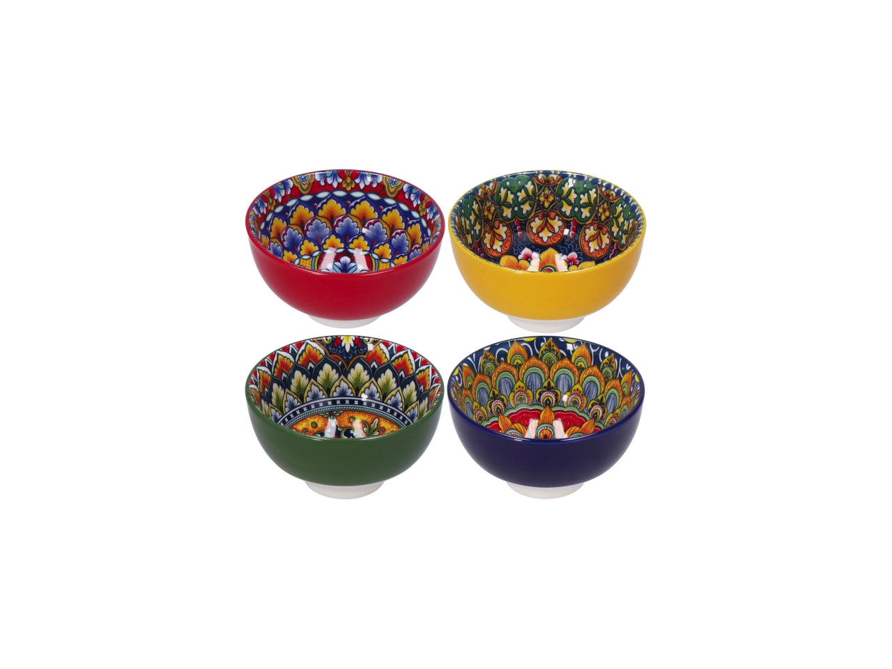 Ciotola in ceramica hilar d.9,5xh.4cm 4 decori assortiti