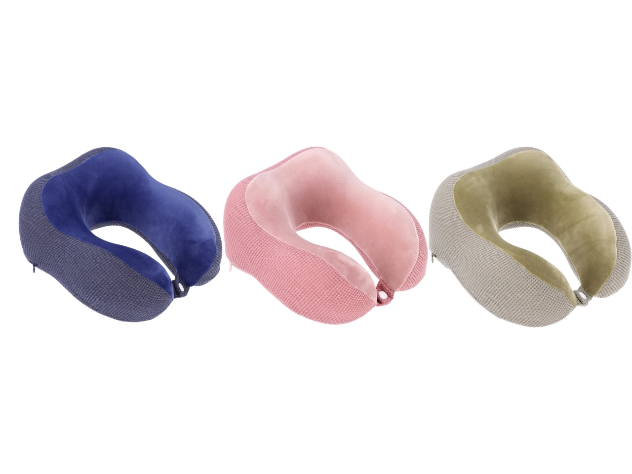 Cuscino da viaggio 26x28xh.15cm 3 colori assortiti