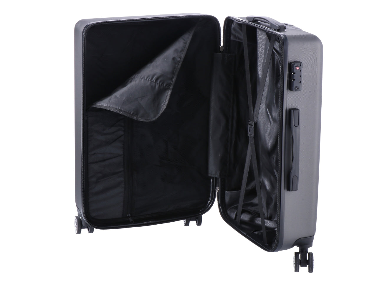 Trolley grigio 32/60l set da 2 trolley