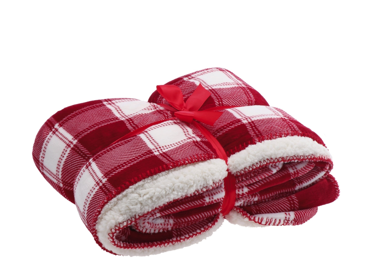 Coperta natalizia in flanella e sherpa cm200x220 - disponibile in due colori