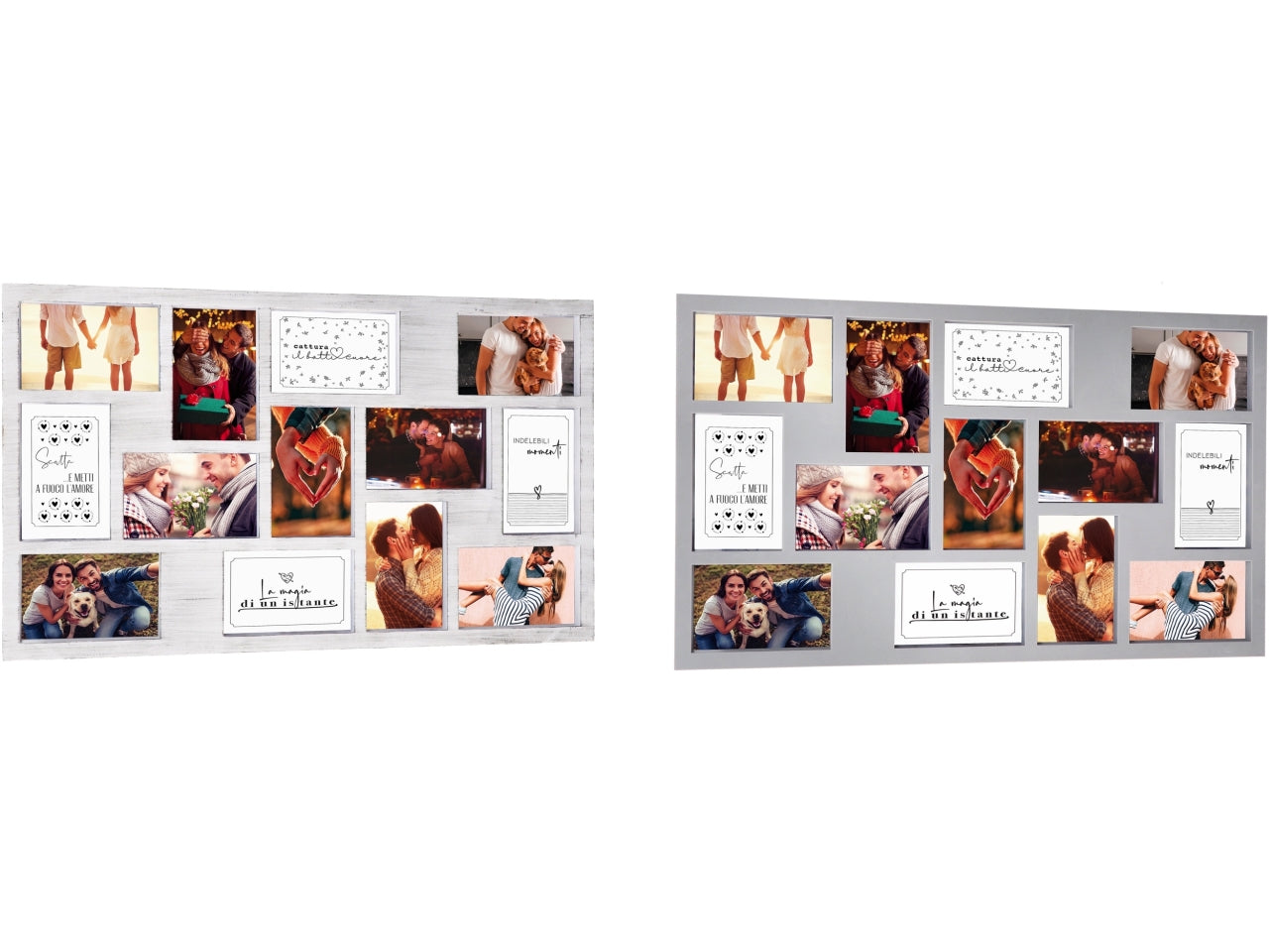 Portafoto in plastica 13 foto 64x38cm 2 colori assortiti