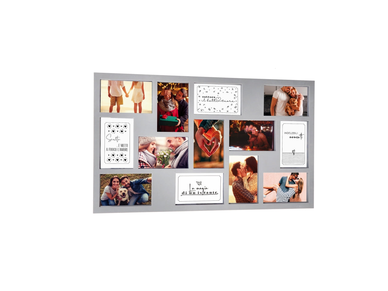 Portafoto in plastica 13 foto 64x38cm 2 colori assortiti
