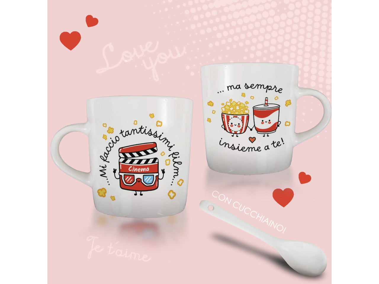 Tazzine da caffe con cucchiaino mi faccio tantissimi film