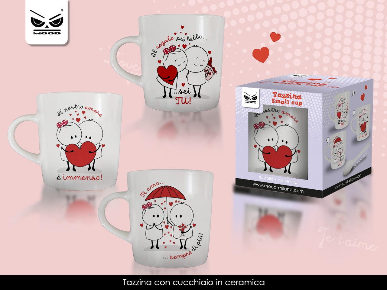 Tazzina da caffe con cucchiaino scratch love