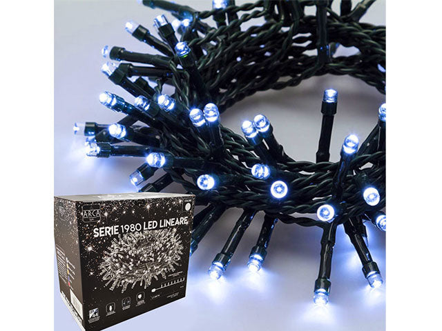 Catena luci 1980 led bianco freddo uso esterno 55381
