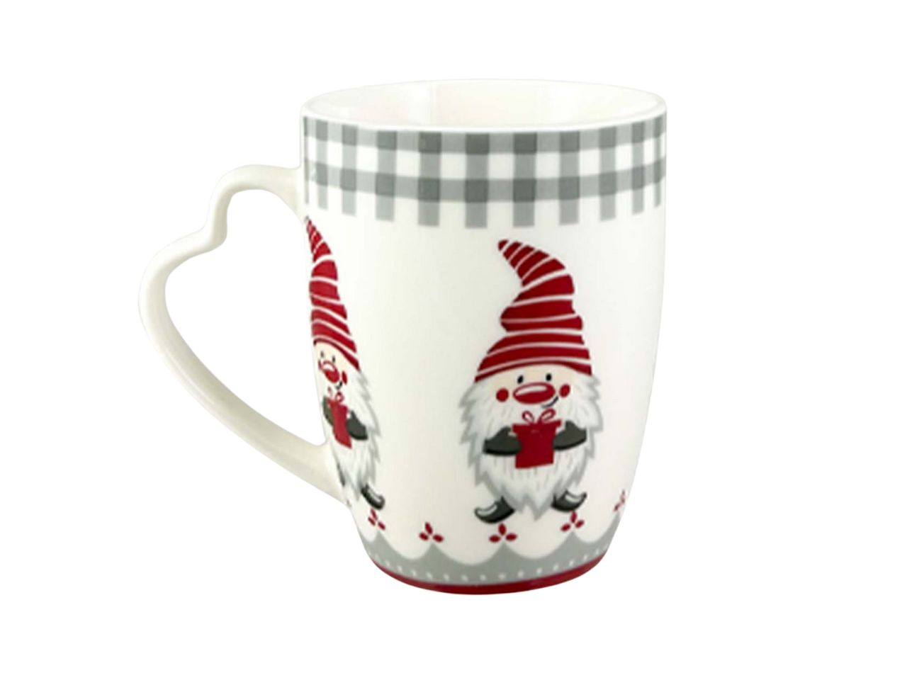 Tazza mug natalizie in ceramica multicolor 34 cl 10,5x8 cm - Arca