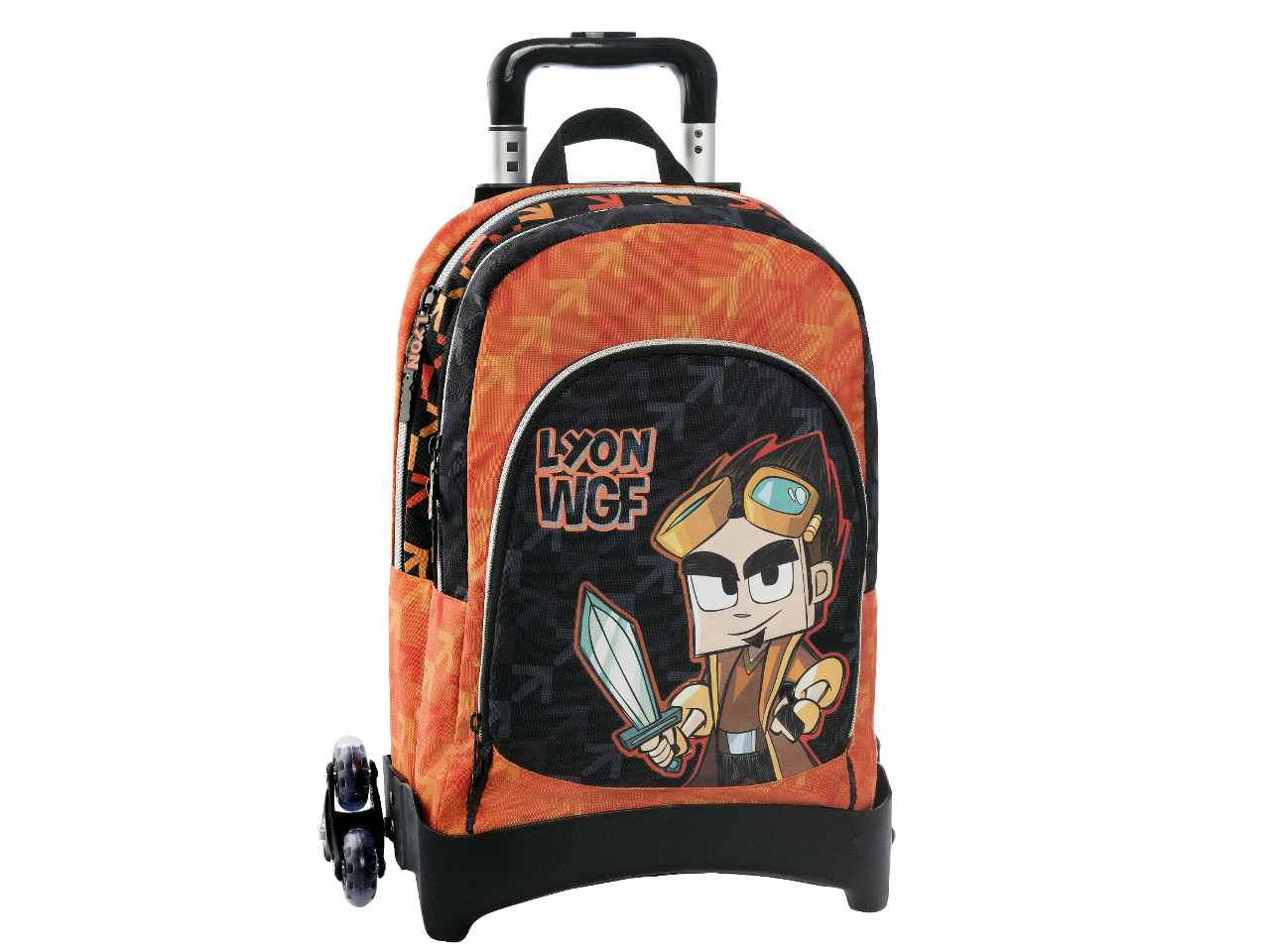 Zaino organizzato trolley staccabile new lyon gamer