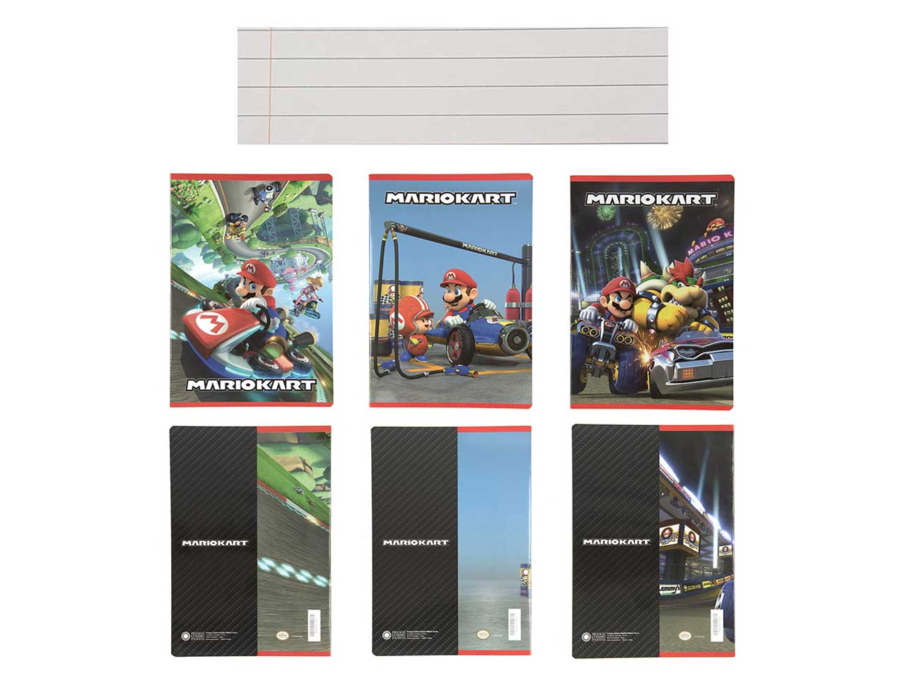 Quaderno Mariokart maxi rigatura C - la confezione comprende 12 quaderni - assortiti
