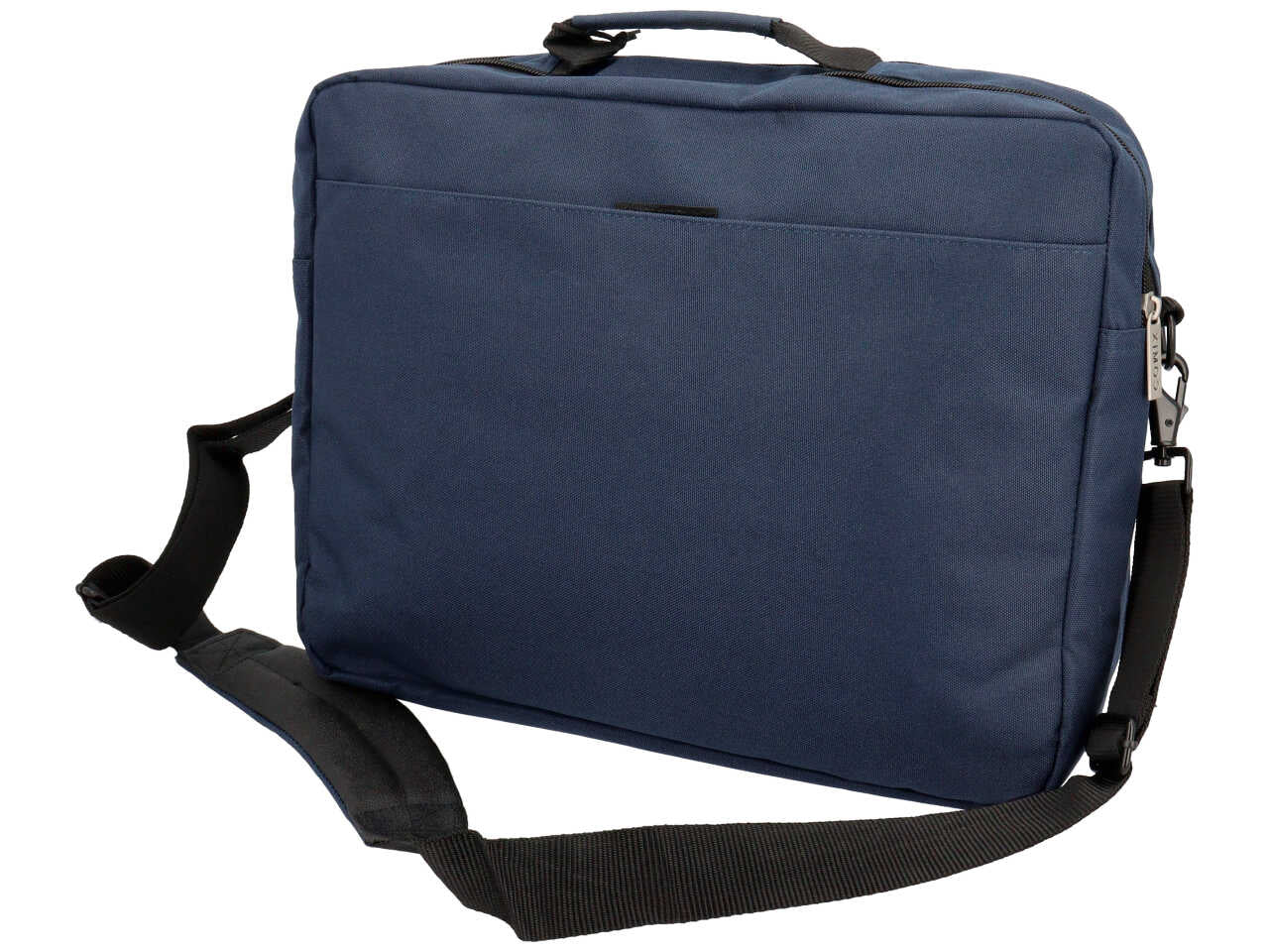 Tracolla Comix porta pc in tessuto monocolore blu, 38x38x13 cm
