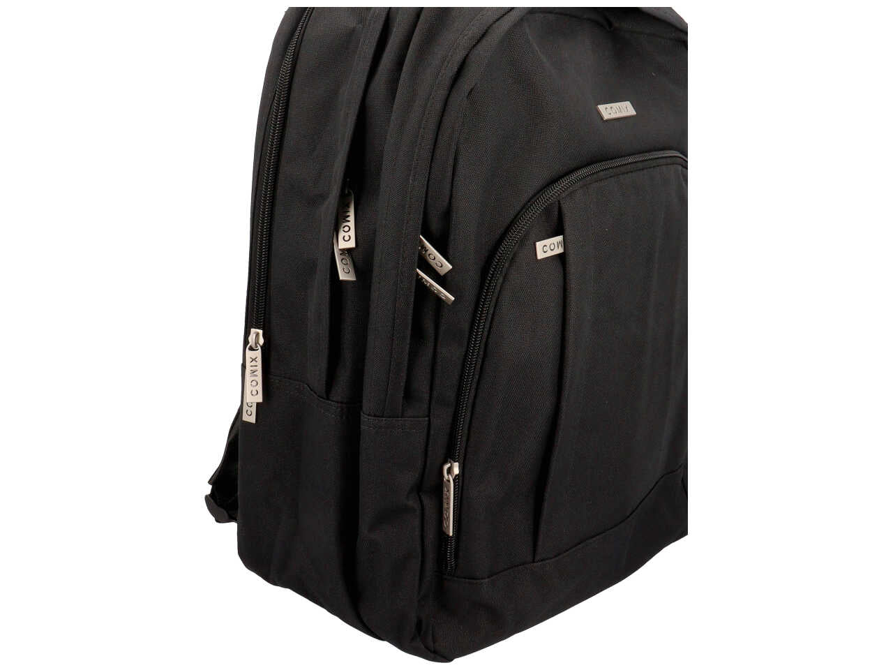 Zaino organizzato monocolore nero 3 scomparti, 31l - Comix
